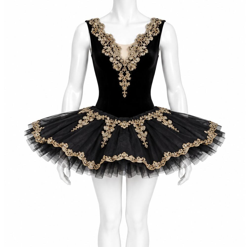 Weissman Giselle Valse Ballet Tutu Dance Costume Sz Sm Adult Black Style 10782